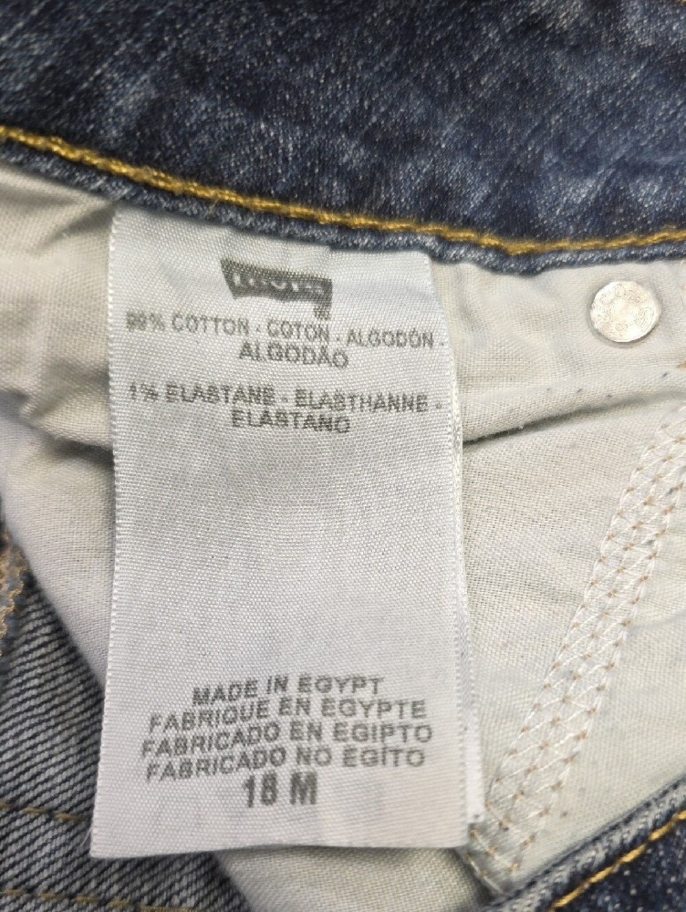 Vintage Y2K Levi’s 542 Lowrise Flare Jeans 💙 in Dark Wash       SZ 18M - Picture 5 of 7